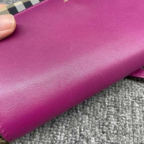 100% Authentic Burberry Henley Pink/Brown Leather Shoulder Bag - Picture 6 of 15